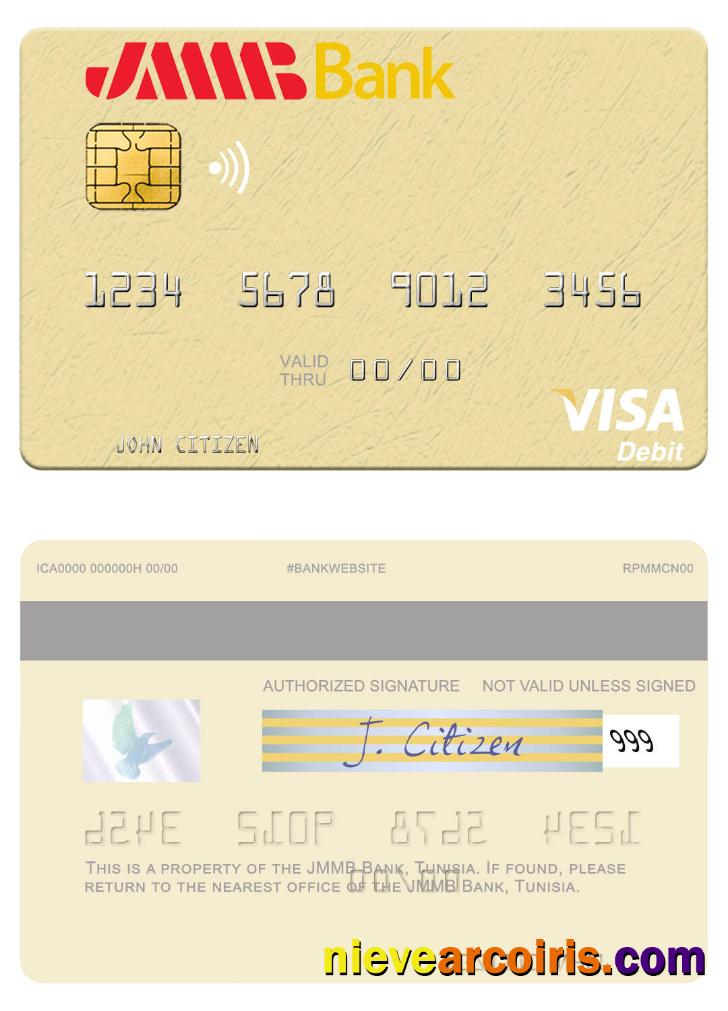 Tunisia JMMB Bank visa debit card